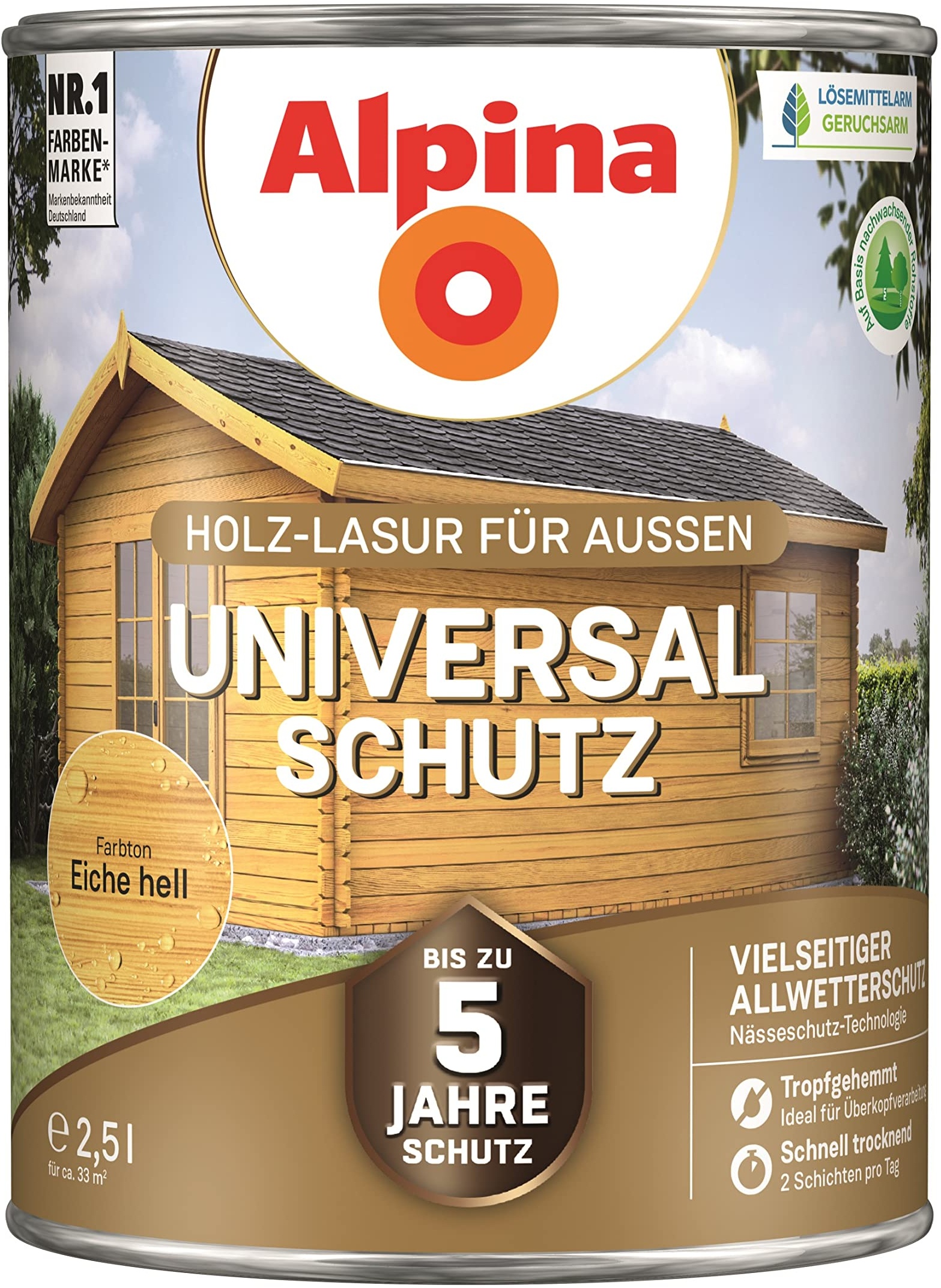 Alpina Universal-Schutz eiche hell 2,5 Liter