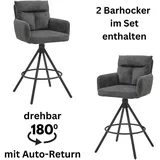 Stolkom »Sofia«, (Set, 2 St.), Komfortsitzhöhe 70 cm, 180°drehbar Auto Return funktion