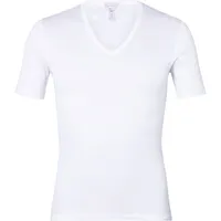 Hanro V-Shirt 1/2 Arm Cotton Pure Unterhemd, V-Ausschnitt, Kurzarm, für Herren, weiß XL
