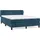 vidaXL Boxspringbett mit Matratze Dunkelblau 140x200 cm Samt