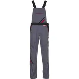 Planam Highline Damen Latzhose schiefer/schwarz/rot