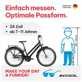 S'COOL chiX pro 24 Zoll RH 32 cm schwarz/pink