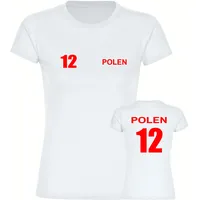 Multifanshop Damen T-Shirt - Polen - Trikot Nummer 12