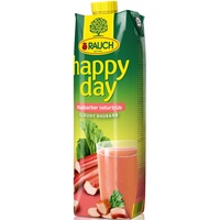 Rauch Happy Day Rhabarber Fruchtsaft fruchtig herb 1000ml 6er Pack