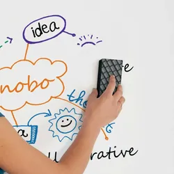 NOBO Whiteboard-Starter-Set (4 Whiteboard-Marker, Whiteboard-Radiergummi und Whiteboard-Reinigungsspray).