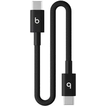 Beats USB-C auf USB-C Gewebtes Kabel 20 cm kompatibel mit Apple Power-Schwarz