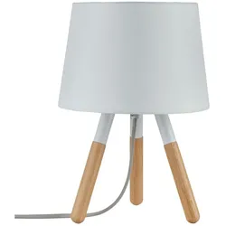 Paulmann Neordic Tischleuchte Berit E27   max. 20W Weiß Holz Stoff Holz Metall 79646