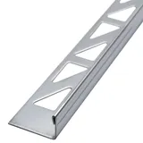 Dalsys Fliesenschiene L-Profil 2,5m x 12,5mm, Edelstahl Poliert Winkelprofil