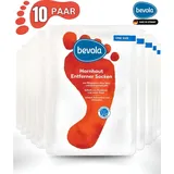 Bevola Fußmaske Hornhaut Entferner Socken 10er Pack, 10-tlg., Befreit von Hornhaut udn rauer Haut - mildert Schrunden und Schwielen