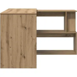 vidaXL Eckschreibtisch Artisan-Eiche braun