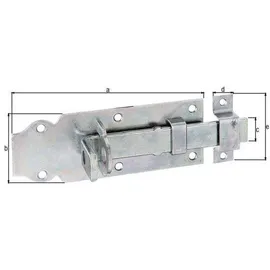GAH Alberts Schlossriegel 140 x 52 mm
