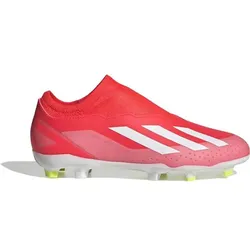 ADIDAS Kinder Fussball-Rasenschuhe X Crazyfast, SOLRED/FTWWHT/TESOYE, 34