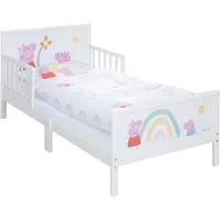 roba Kinderbett Peppa Pig 70 x 140 cm Holz weiß rosa