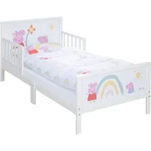 roba Kinderbett Peppa Pig 70 x 140 cm Holz weiß rosa