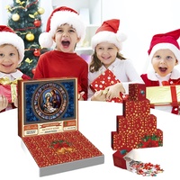 Krippen-Adventskalender 2023, Weihnachtspuzzle – 24 Tage Weihnachts-Countdown-Kalender für Erwachsene und Kinder, Adventskalender-Puzzle, Krippenszenen-Rätsel, Familienspiel, Geschenk, Heimdekoration