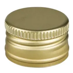 Deckel 22mm, goldfarben, Aluminium - für Geradhalsflaschen