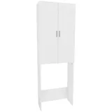 Vicco Waschmaschinenschrank Martha Weiß, 64 x 190 cm mit 2 langen Türen