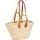 Marrakesch Orient & Mediterran Interior Ibiza Korbtasche Shopper Leder Beige/Braun