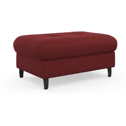 Hocker SIT & MORE "Marano", rot (bordeaux), B:102cm H:43cm T:67cm, 100% Polyester, Hocker, mit Stauraum