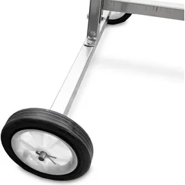 BITUXX Lackierständer Stahl 360° silber fahrbar 6-armig