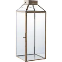 House Nordic Laterne Mysore Metall/Glas Orange