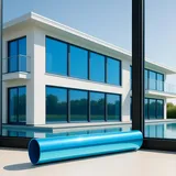 Marapon Spiegelfolie Fenster Sichtschutz [60x200 cm] Fensterfolie Sonnenschutz außen ohne Rückstände - Spiegelfolie Fenster Sichtschutz - Sonnenschutzfolie Fenster - Dachfenster verdunkeln