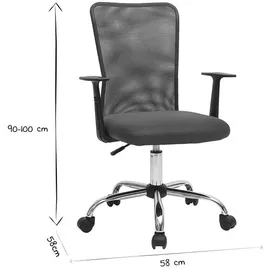 miliboo Design-Bürosessel Mesh Polypropylen Weiß