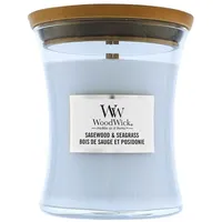 Woodwick Sagewood & Seagrass Duftkerze 275 g