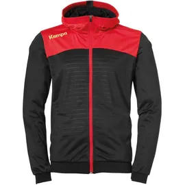 Kempa Emotion 2.0 Kapuzenjacke schwarz/rot/gelb XXL