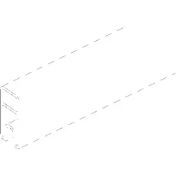 OSMO ALU-Fence Abschlussprofil 184 x 1,9 x 4,1 cm Weiß