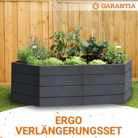 GARANTIA Hochbeet Verlängerungsset Stone 2 Paneele 55 cm