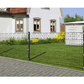 Floraworld Doppelstab-Mattenzaun Comfort 100 x 200 cm anthrazit X