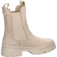 TAMARIS Damen Chelsea Boots, Frauen Stiefeletten,TOUCHit-Fußbett,uebergangsstiefel,Schlupfstiefel,hoch,Boots,Stiefel,Taupe NUBUC,37 EU