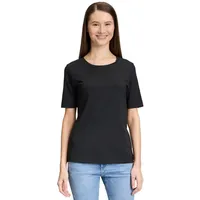 Betty & Co Basic Shirt mit Rundhalsausschnitt Schwarz,L |
