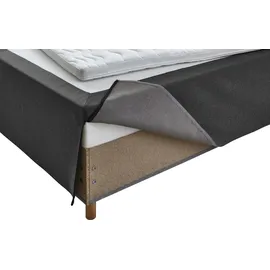 Home Affaire Boxbett HOME AFFAIRE "Thorsby", grau, B:120cm L:200cm, 100% Polypropylen, Komplettbetten, Boxspringbett, Boxbett ohne Kopfteil, frei im Raum stellbar, für Dachschrägen