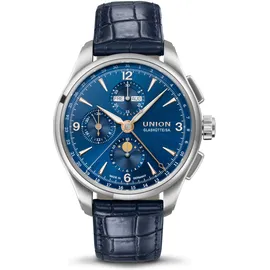 Union Glashütte Belisar Chronograph Mondphase Edelstahl 42 mm D014.425.16.047.01