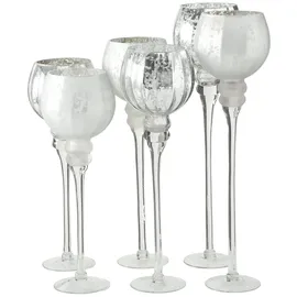 Boltze Windlicht Manou Glas Silber