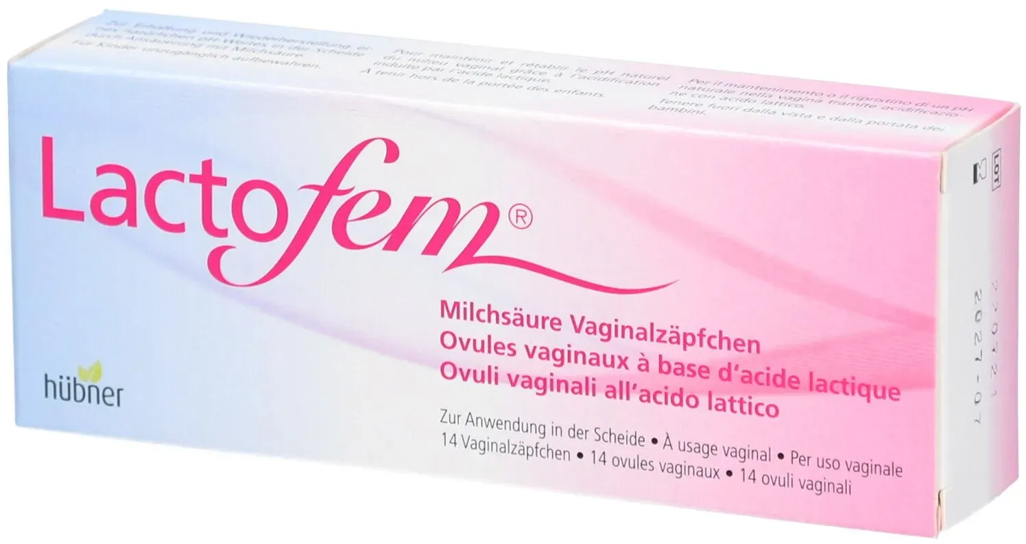 Lactofem Milchsäure Vaginalzäpfchen