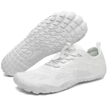 SAGUARO Smart I (flexible Sohle, breite Zehenbox) weiss Barfußschuh weiß 41 EU