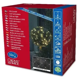 Konstsmide Lichternetz LED 1x1 m warmweiß Transparent