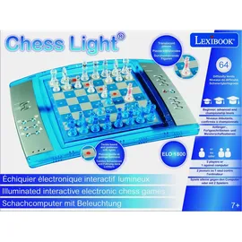 Lexibook Lexibook, ChessLight® Schachspiel mit Licht- & transparenten Figuren,