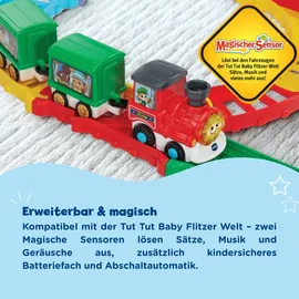 Vtech TUT TUT Baby Flitzer Kleiner Bahnhof – Interaktives Spielset mit Zug, Schranke, Weichen & Magischen Sensoren für Kleinkinder – Musik, Geräusche & Lernspaß