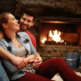 Relaxdays Ascheeimer mit Deckel 12L Holz Stahl 0,35 x 0,33 m grau