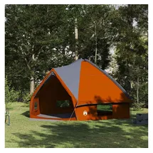 vidaXL Teepee Zelt für 10 Personen Grau/Orange