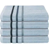 SCHIESSER Uncover Handtuchset 50 x 100 cm hellblau 4 St.