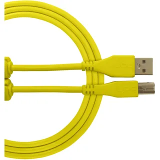 UDG GEAR Kabel USB 2.0 (A-B) gerade 1 m Audio optimiertes UDG GEAR Ultimate Audiokabel für DJs und Produzenten zur Maximierung ihrer Leistung gelb
