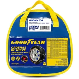 Goodyear Satz von 2 x 9mm Metall Auto Schneeketten Größe 100 mit automatischem Spanner