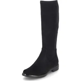 CAPRICE Damen Hohe Stiefel ohne Absatz Kniehoch Vegan, Schwarz | Gr. 38,5