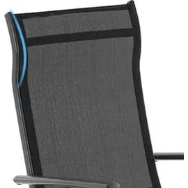 Songmics Gartenstuhl 56 x 56 x 106 cm schwarz 2 St.
