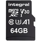 Integral 64GB Doppelpack microSD-Karten, Premium High-Speed, 4K-Video, 100MB/s Lesen, 50MB/s Schreiben, UHS-I, U3, V30, Klasse 10, A1 – für Smartphones, Tablets, Drohnen, Spielkonsolen.